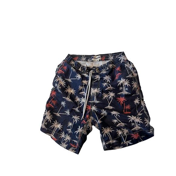 Trunks Surf & Swimwear Palm Tree Surf Swim Shorts Mens S - Picture 1 of 3